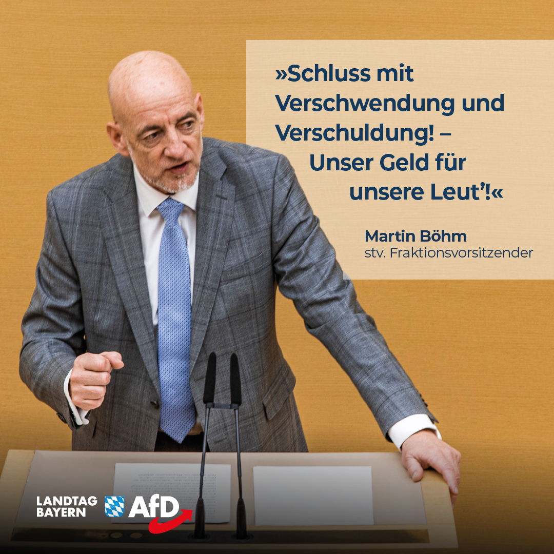 Martin Böhm: Schluss mit Verschwendung und Verschuldung! – Unser Geld für unsere Leut’! 1 20240604 2 Boehm