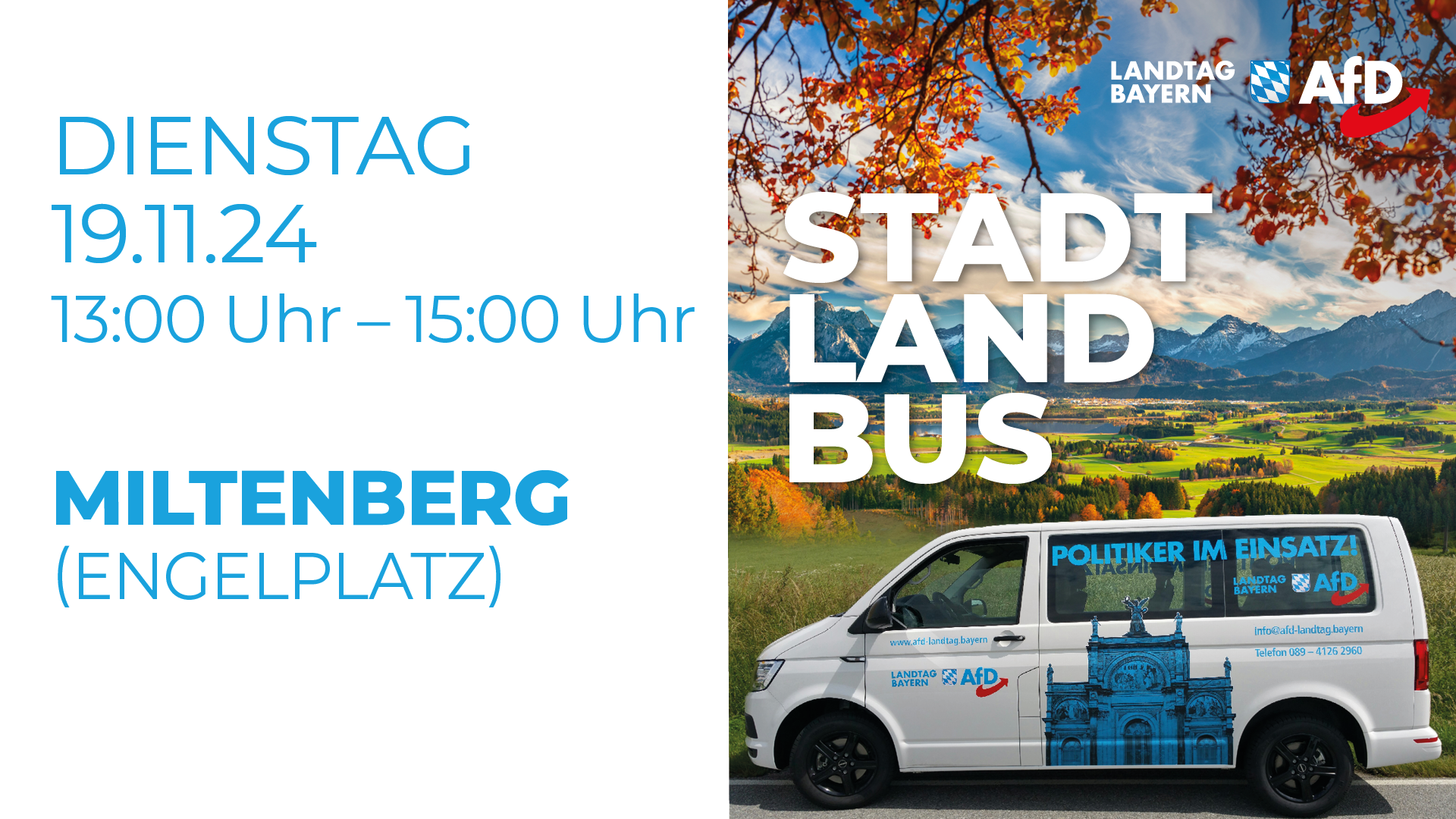 Das AfD-Bürgermobil kommt nach Miltenberg! 1 KW47 4 Buergermobil Miltenberg 2