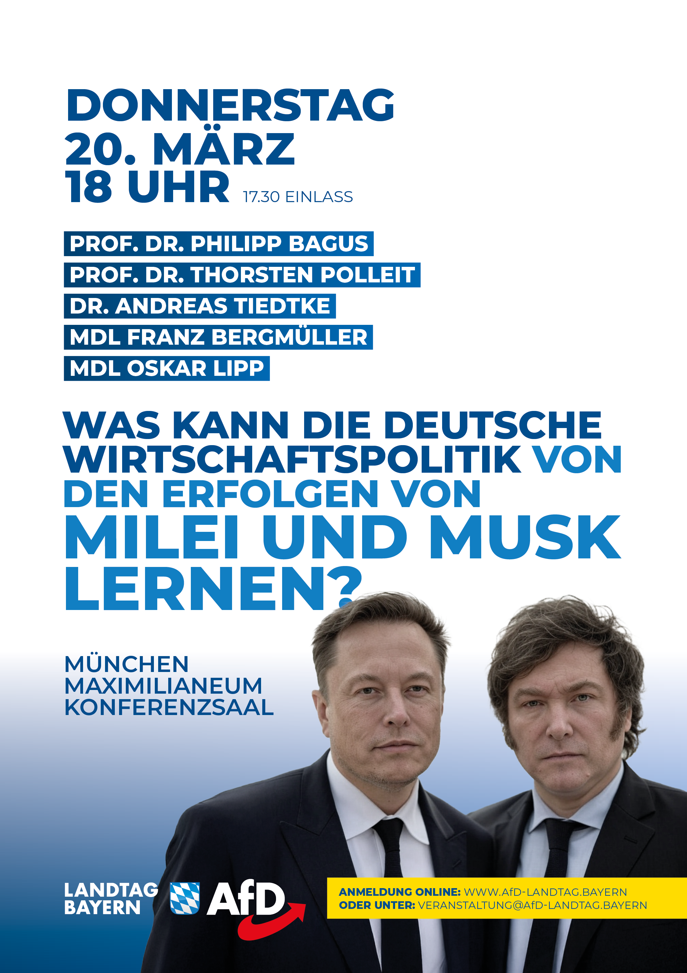 Milei & Musk – Was kann Deutschland lernen? 1 25 03 20 AfD Veranstaltung