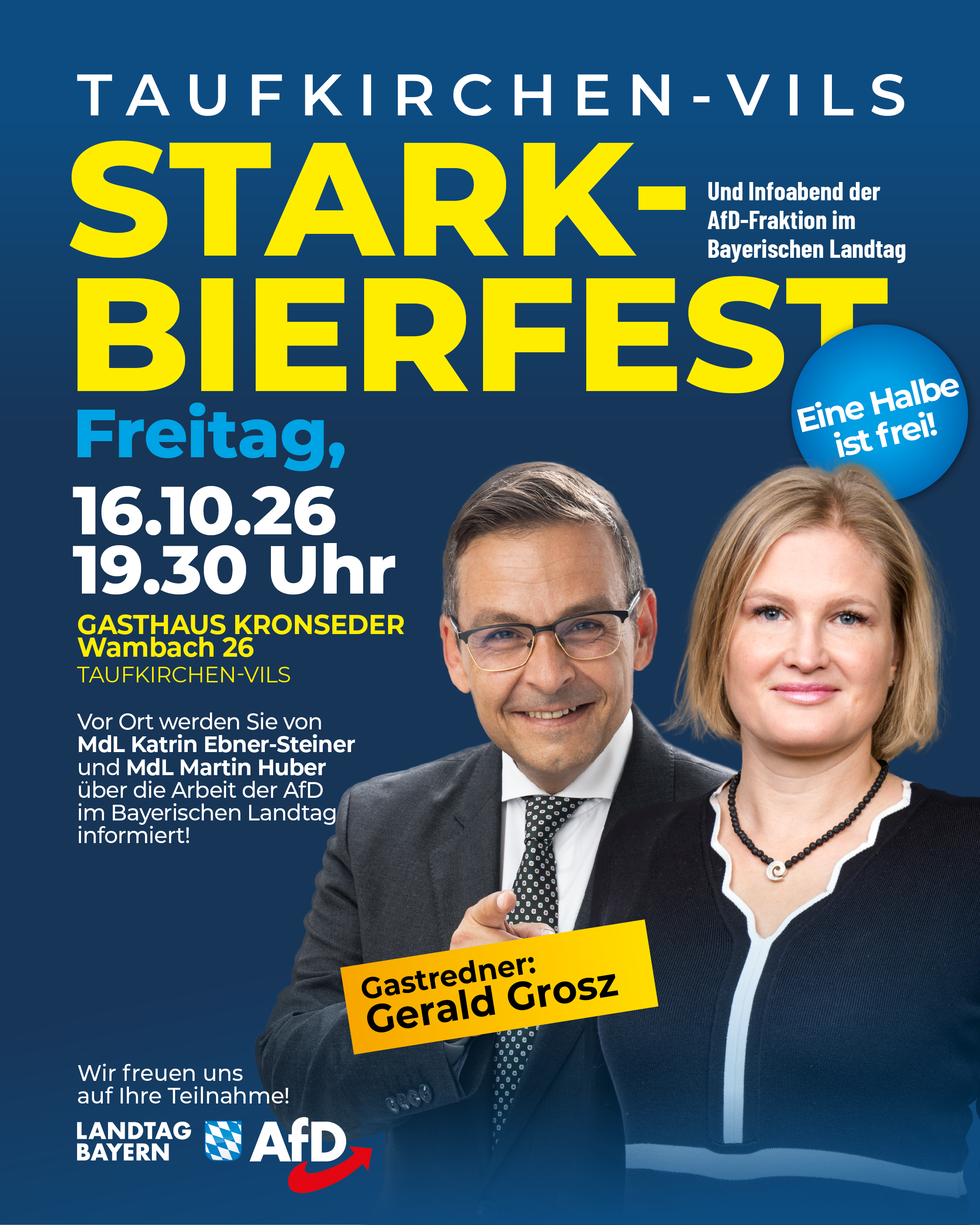 Starkbierfest und Infoabend der AfD-Fraktion am Freitag, den 16.10.2026, in Taufkirchen-Vils 1 26 10 16 Digital V2 Kachel Do