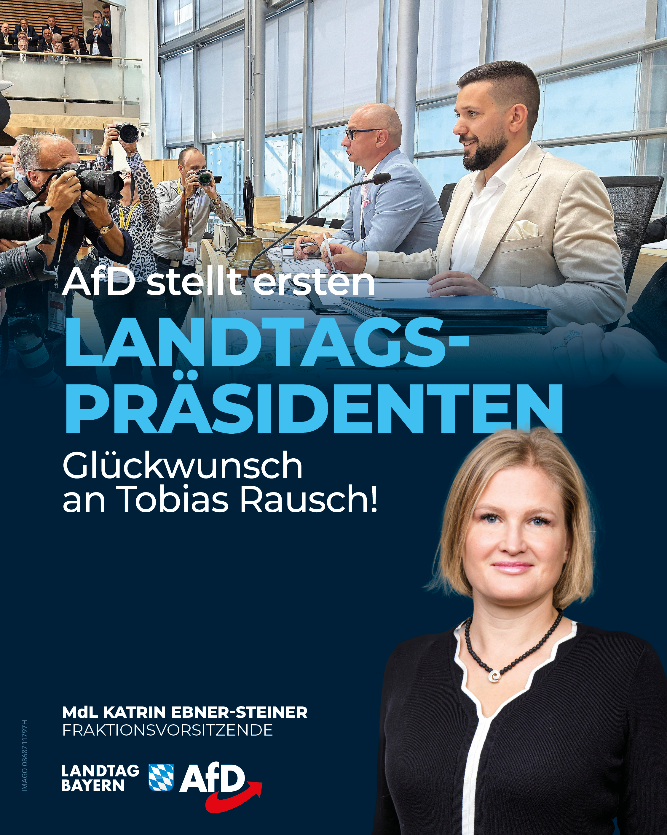 Katrin Ebner-Steiner: Demokratische Normalität in Sachsen-Anhalt: Tobias Rausch zum Landtagspräsidenten gewählt – Auch in Bayern muss die AfD endlich alle Ämter bekommen, die ihr zustehen! 9 Landtag Sachsen Anhalt Rausch